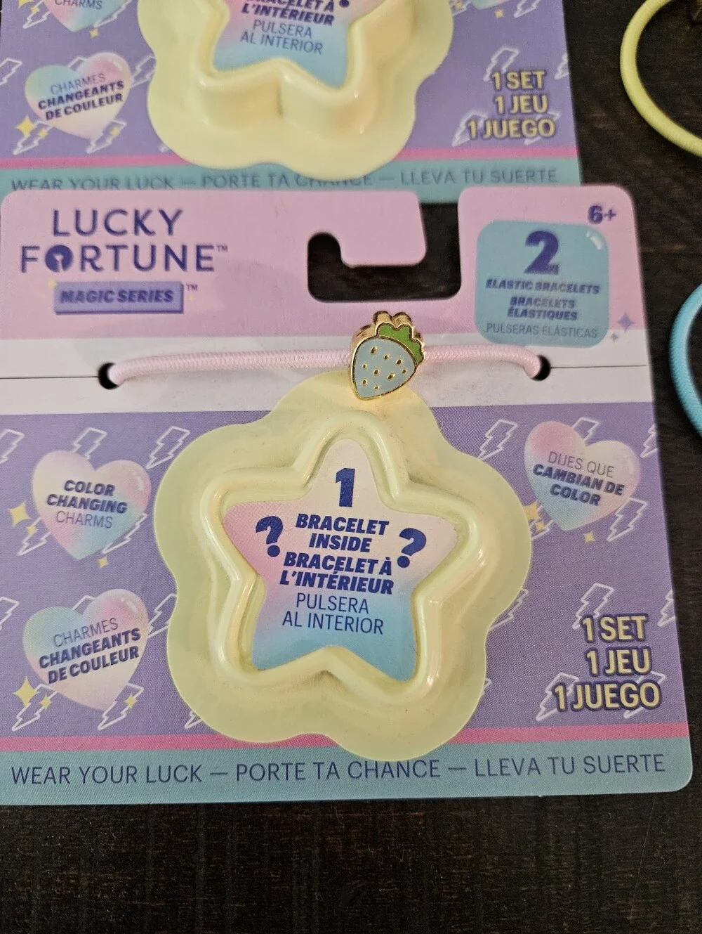 Lucky Fortune Magic Series Elastic Bracelets - Yellow & Light Blue